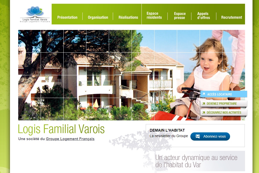 Logis Familial Varois Logo et site internet